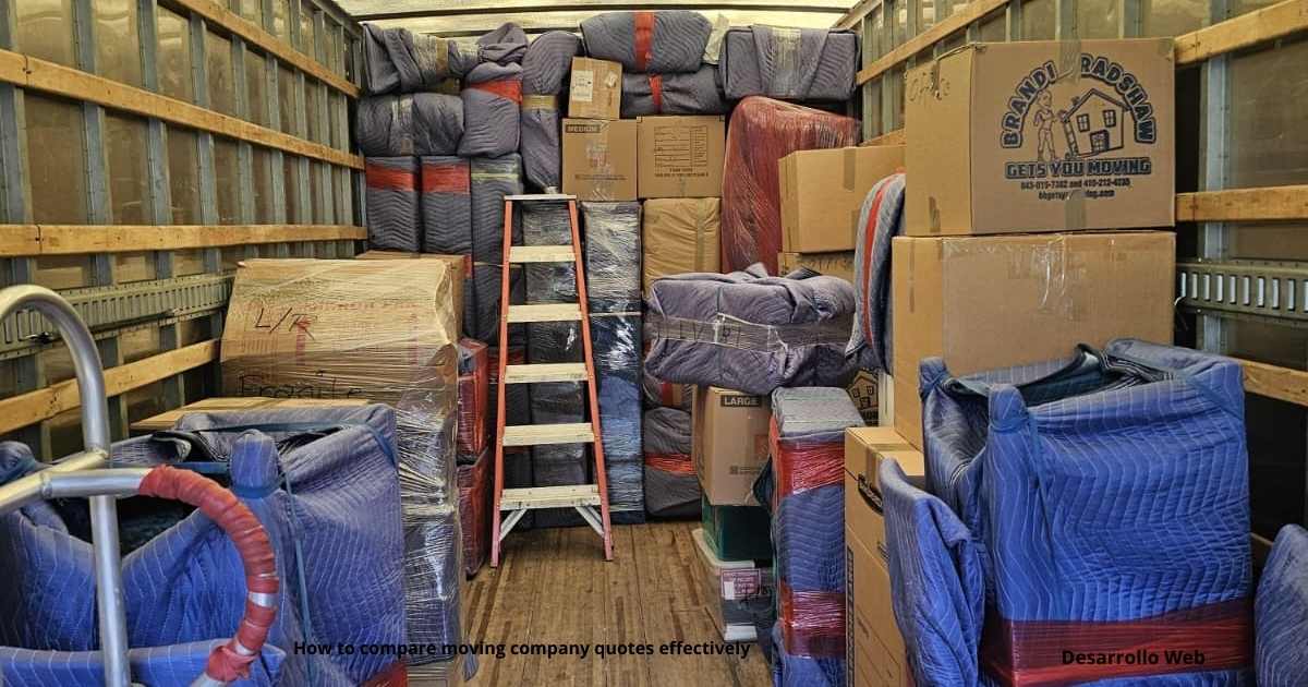 How to compare moving company quotes effectively How to compare moving company quotes effectively during a household move